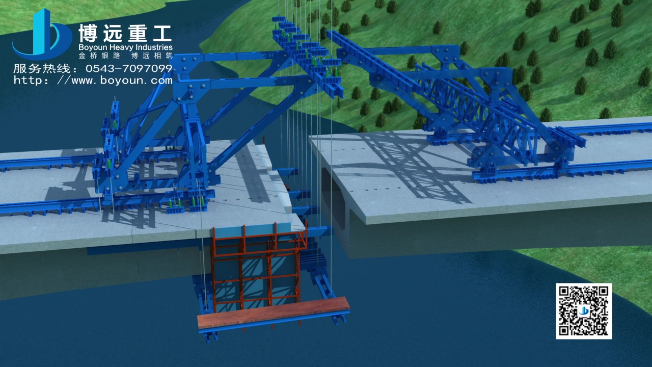 標準化掛籃施工演示動畫